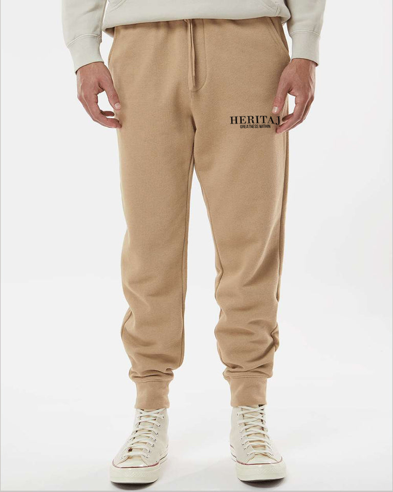 GREATNESS WITHIN-CLASSIC LOGO-(Pigment-Dyed)-JOGGERS-SS