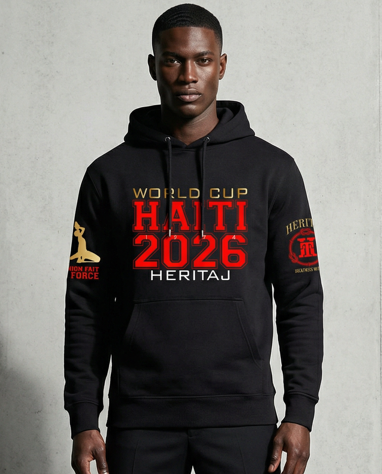 HAITI WORLD CUP 2026-GOLD EDITION-(Unisex Heavyweight Hoodie)
