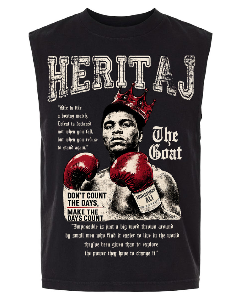 ALI "THE GREATEST"-HEAVYWEIGHT SLEEVELESS T-SHIRT