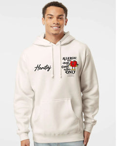 ALLERGIC TO HATE-(Unisex Heavyweight Hoodie)