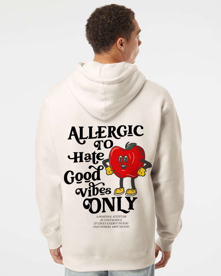 ALLERGIC TO HATE-(Unisex Heavyweight Hoodie)