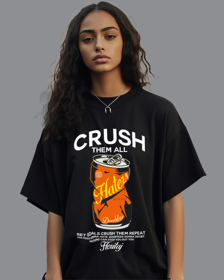 CRUSH THEM ALL-OVERSIZED T-SHIRT