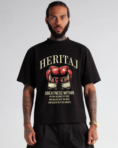 GREATNESS WITHIN-HEAVYWEIGHT T-SHIRT