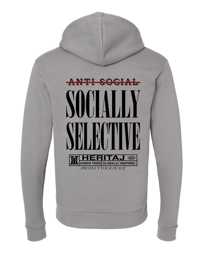 SOCIALLY SELECTIVE-(Unisex Heavyweight Hoodie)