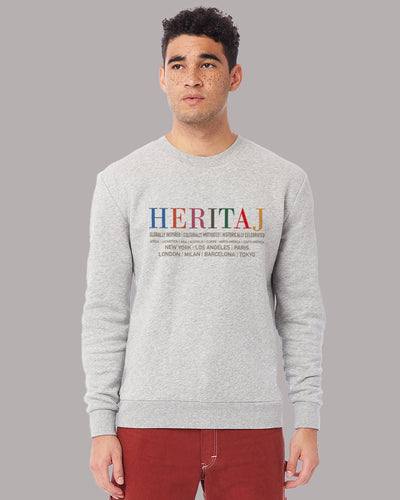 HERITAJ-GLOBAL BRAND-(Unisex-Premium Crewneck Sweatshirt)