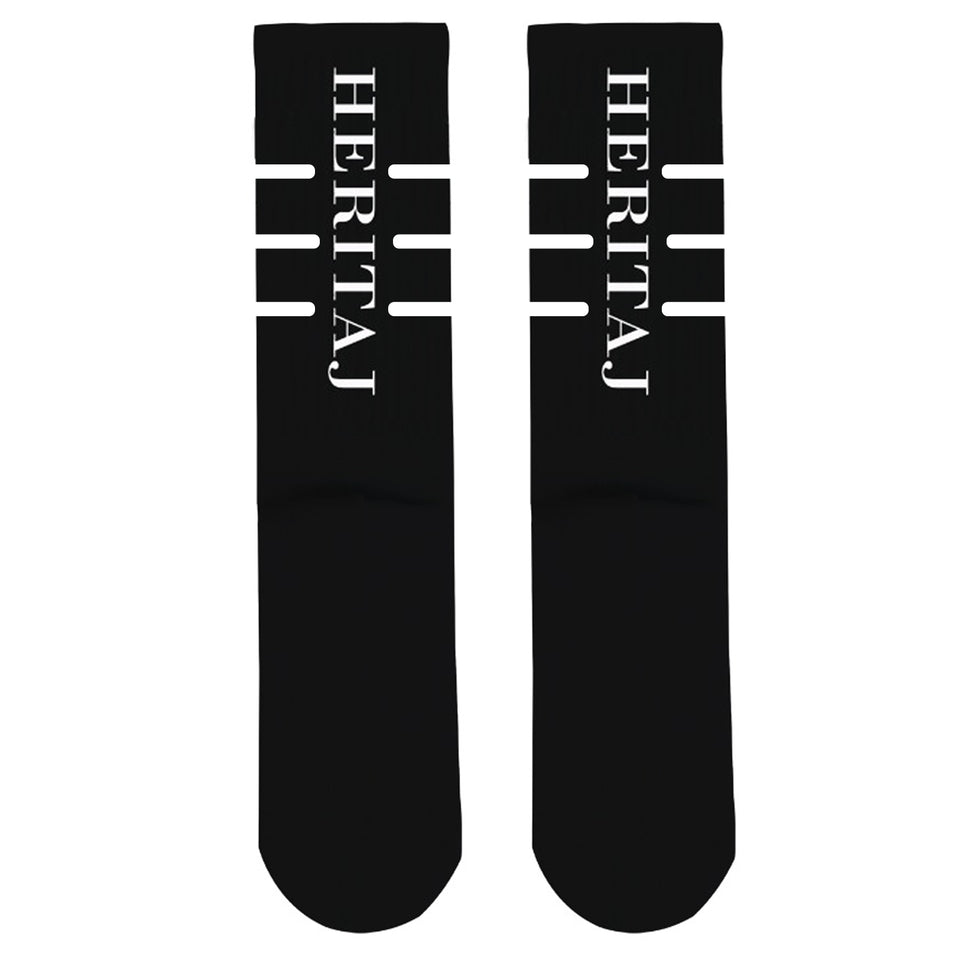 Heritaj-HT-Logo-Crew Socks 3 pairs-(Unisex)