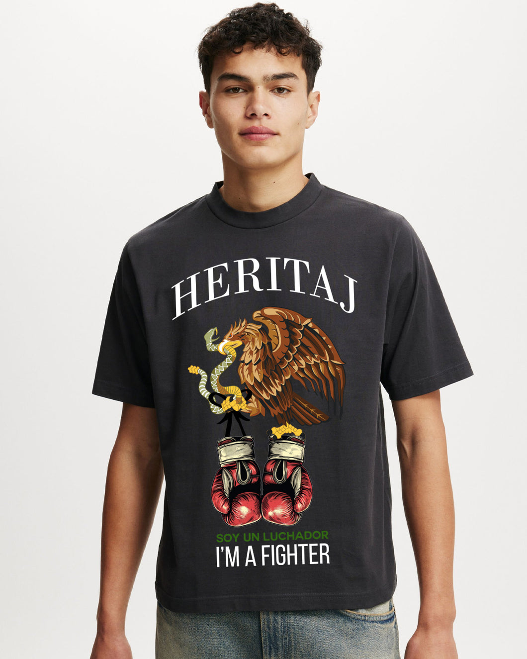 I'M A FIGHTER-HEAVYWEIGHT T-SHIRT