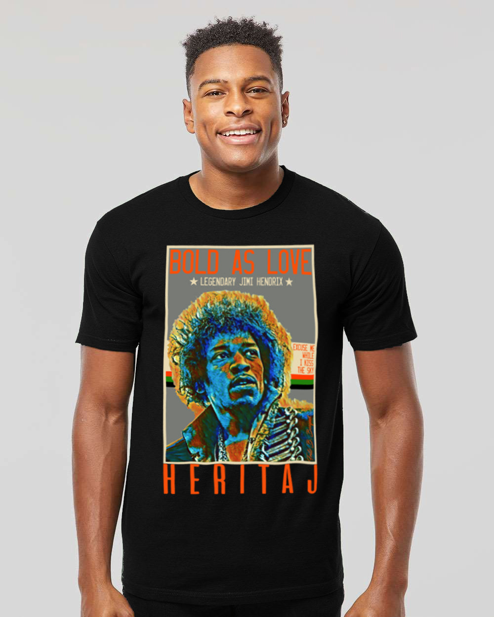 JIMI HENDRIX-ABSTRACT FRAME TEE