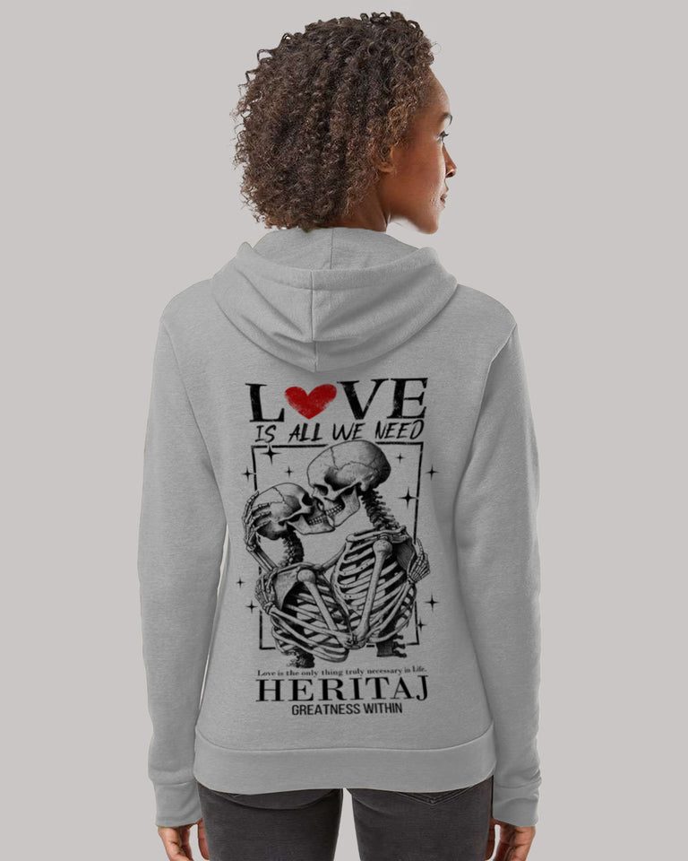 LOVE IS ALL WE NEED-UNISEX HOODIE