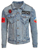 L'UNION FAIT LA FORCE-1804 (NM) STATUE-DENIM JACKET (UNISEX)