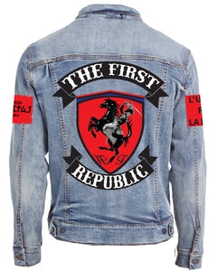 FIRST REPUBLIC SHIELD-DENIM JACKET (UNISEX)-BLEU