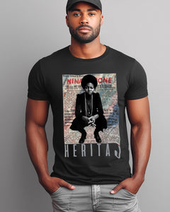 NINA SIMONE-YOUNG, GIFTED & BLACK-UNISEX TEE (as worn by Sheek Louch of THE LOX)