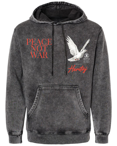 PEACE NOT WAR-(MINERAL WASH)-HOODIE