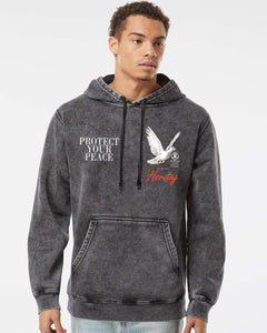 PROTECT YOUR PEACE-(Unisex Mineral Wash)-HOODIE