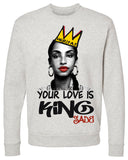 SADE-YOUR LOVE IS KING-(Unisex-Premium Crewneck Sweatshirt)