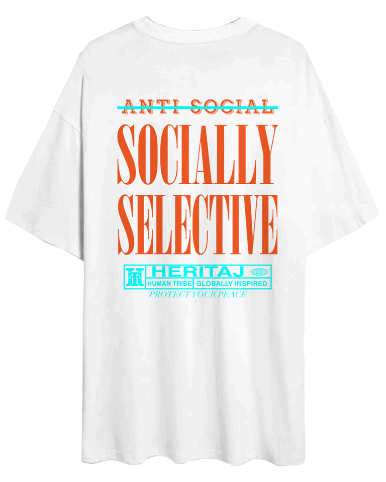 SOCIALLY SELECTIVE-OVERSIZED T-SHIRT-BLN