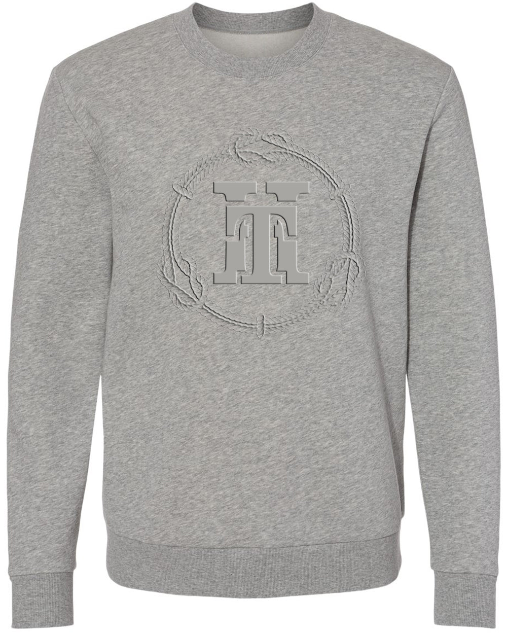 EMBOSSED UNITY ROPE LOGO-SWEATER-GRIS