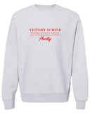 VICTORY IS MINE-(Unisex-Premium Heavyweight Cross-Grain Crewneck Sweatshirt)