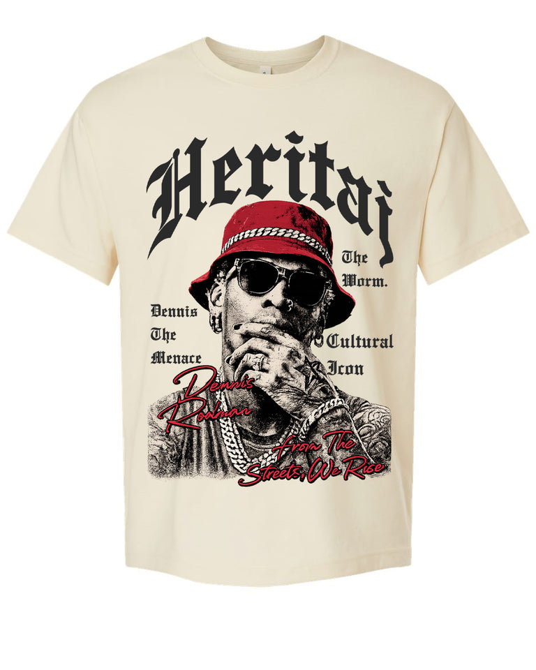 DENNIS RODMAN-HEAVYWEIGHT T-SHIRT-(UNISEX)