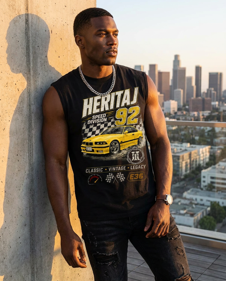 CLASSIC BIMMER-HEAVYWEIGHT SLEEVELESS T-SHIRT