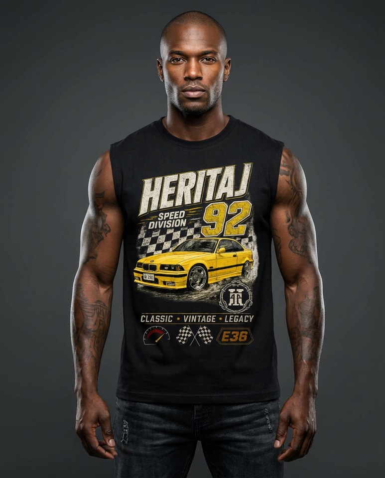 CLASSIC BIMMER-HEAVYWEIGHT SLEEVELESS T-SHIRT