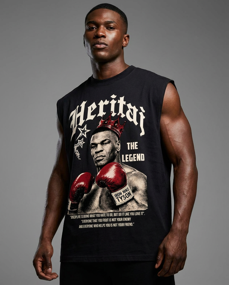 IRON MIKE-HEAVYWEIGHT SLEEVELESS T-SHIRT