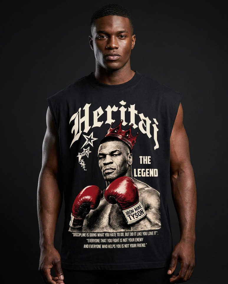IRON MIKE-HEAVYWEIGHT SLEEVELESS T-SHIRT