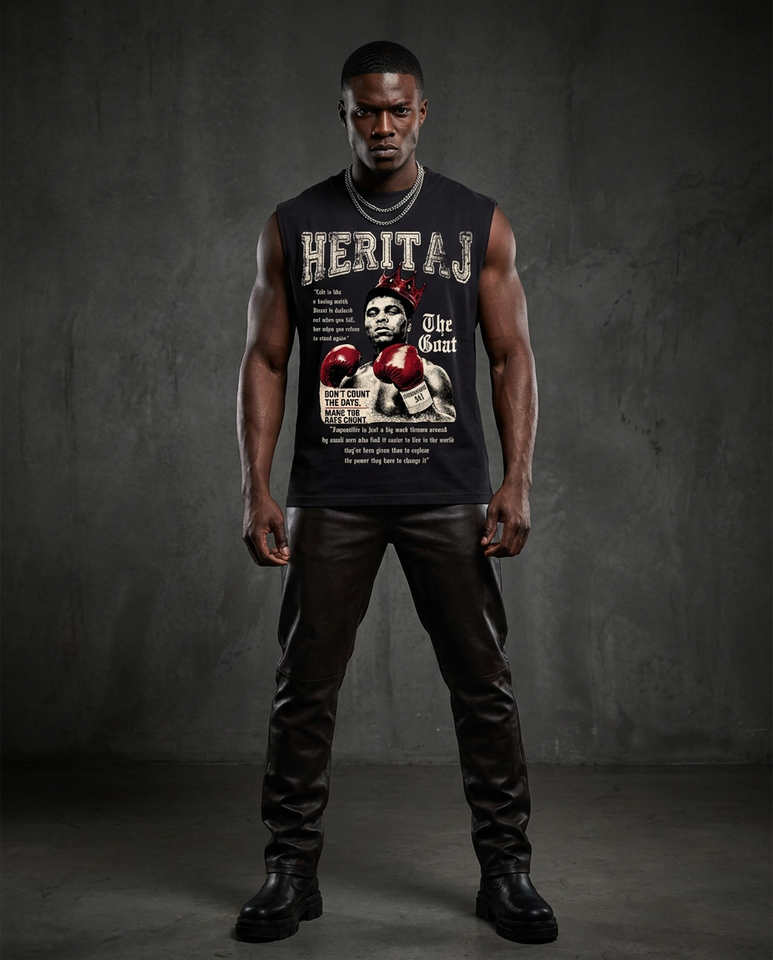 ALI "THE GREATEST"-HEAVYWEIGHT SLEEVELESS T-SHIRT