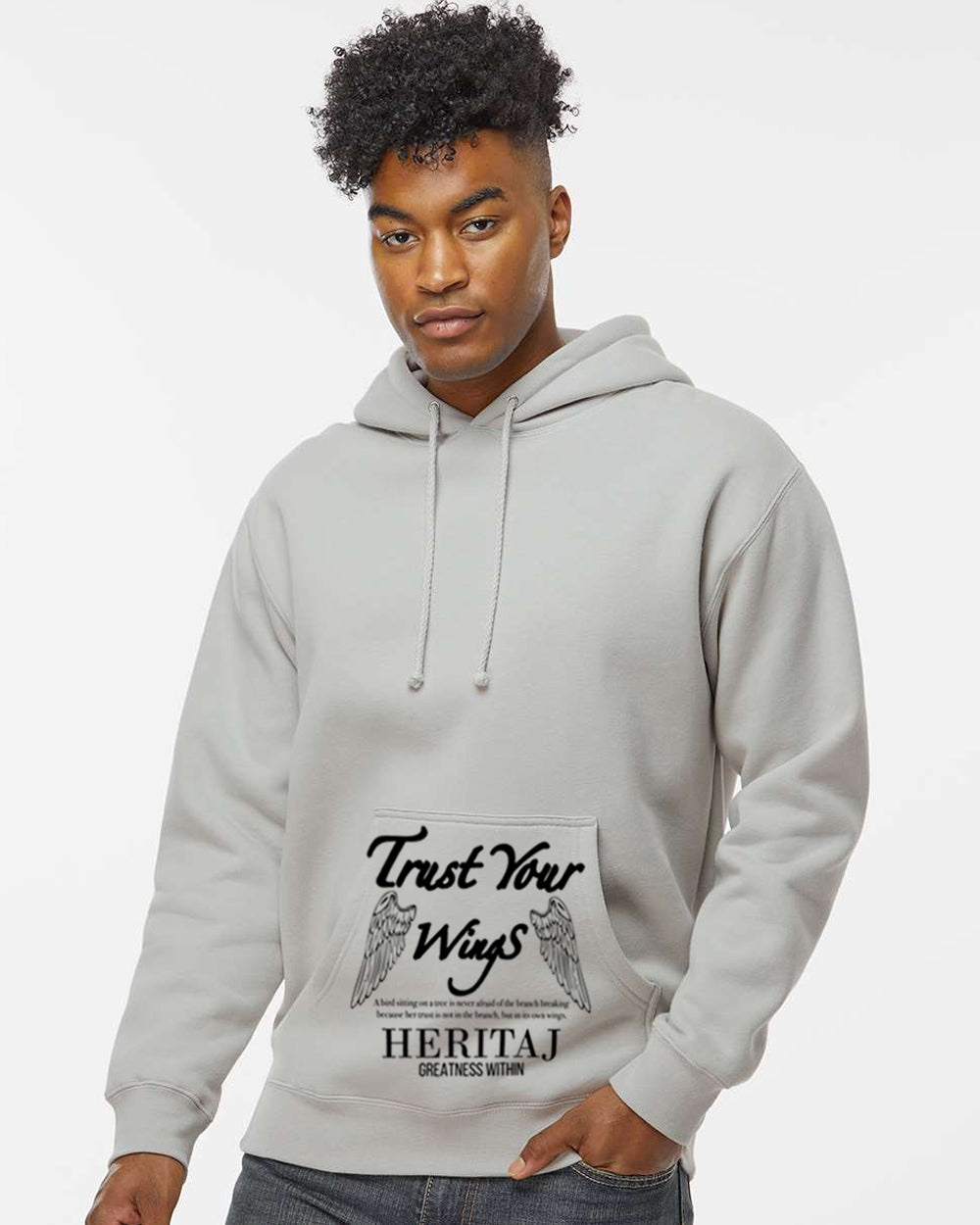 TRUST YOUR WINGS-(Unisex Heavyweight Hoodie)