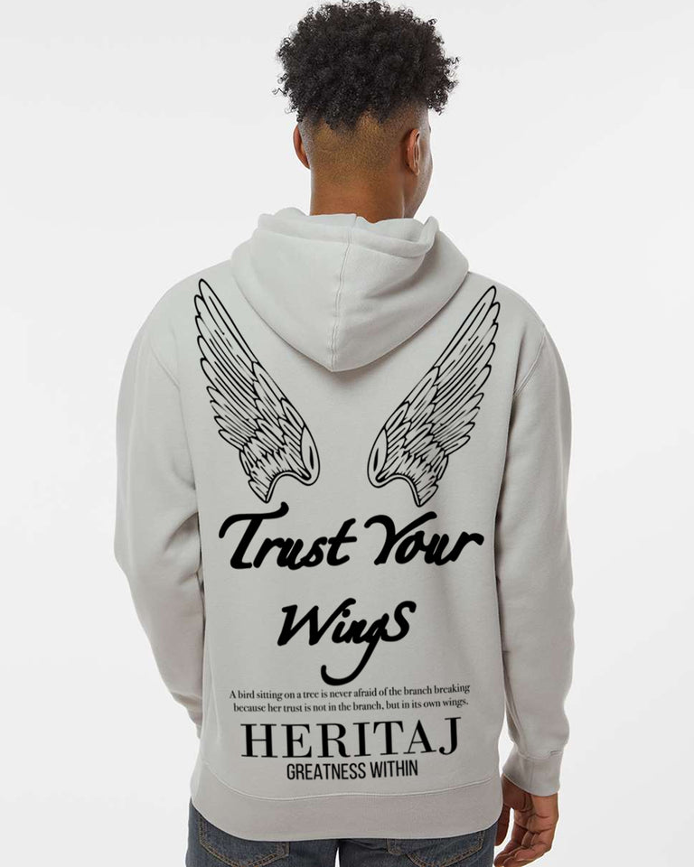 TRUST YOUR WINGS-(Unisex Heavyweight Hoodie)