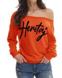 HERITAJ-OFF SHOULDER SWEATER