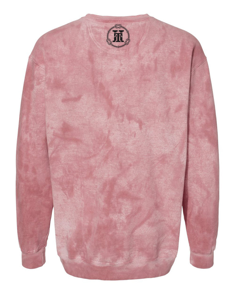 LOVE IS RESPECT (COLORBLAST CREWNECK SWEATER)