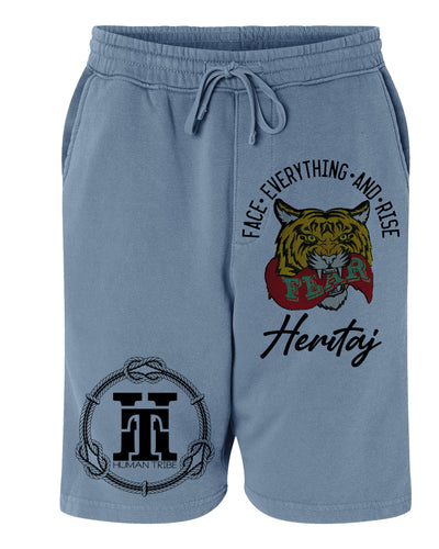 F.E.A.R-FACE EVERYTHING AND RISE-(Pigment-Dyed Fleece Shorts)