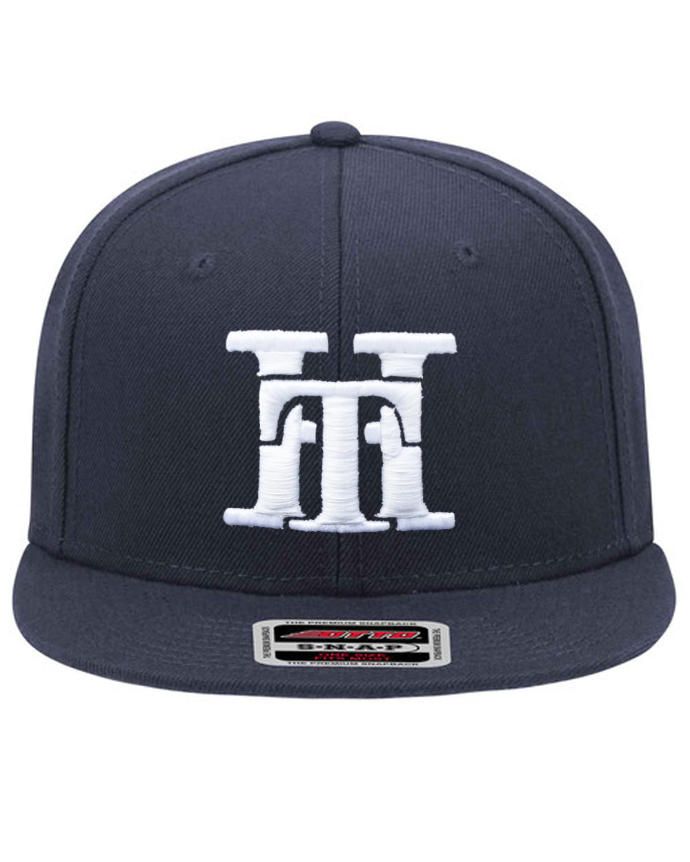 HT-HAT-NAVY BLUE (WHITE LOGO) SNAPBACK