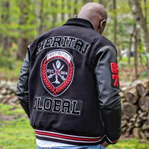 HERITAJ GLOBAL-FIRST REPUBLIC SHIELD-VARSITY JACKET (UNISEX)