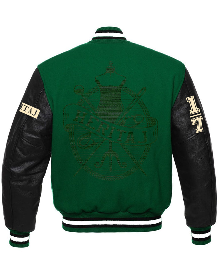 HERITAJ MONOCHROMATIC TAILORED CREST -VARSITY JACKET (UNISEX)
